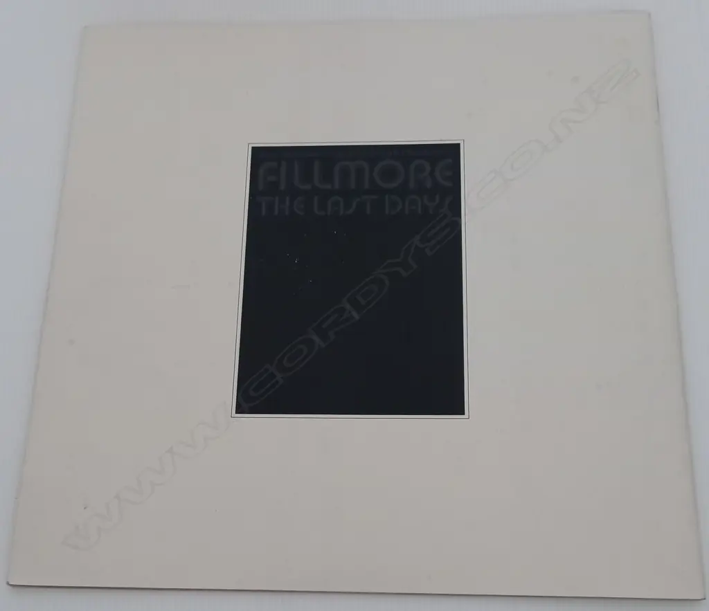 Various, Fillmore - The Last Days (Triple album) Image 1++